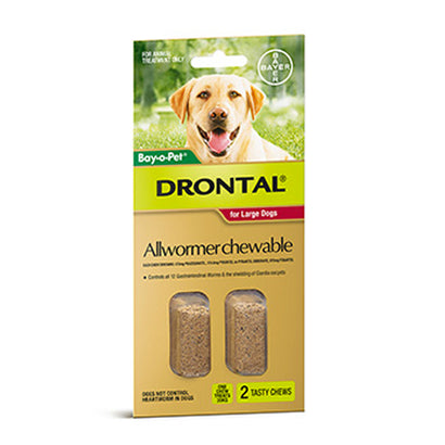 Bay-O-Pet® Drontal Allwormer Chewables For Dogs (Multiple Sizes)